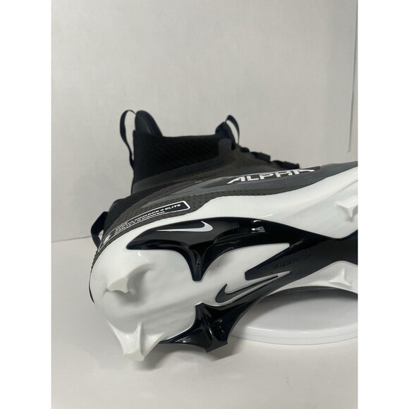 Nike Alpha Menace 4 Elite Mens Size 12.5 Wide Black Football Cleats HF5107-001 main image 7